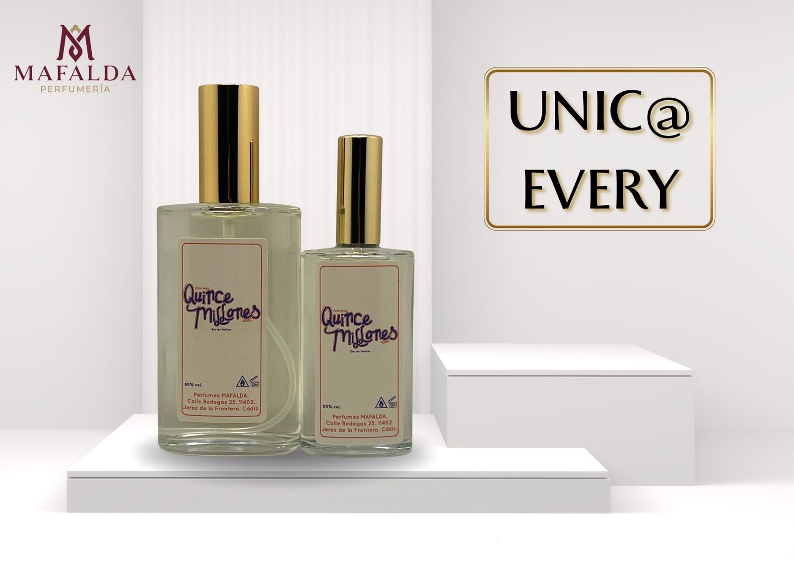 es una fragancia de la familia olfativa Cítrica Aromática para Hombres y Mujeres de Perfumería Mafalda