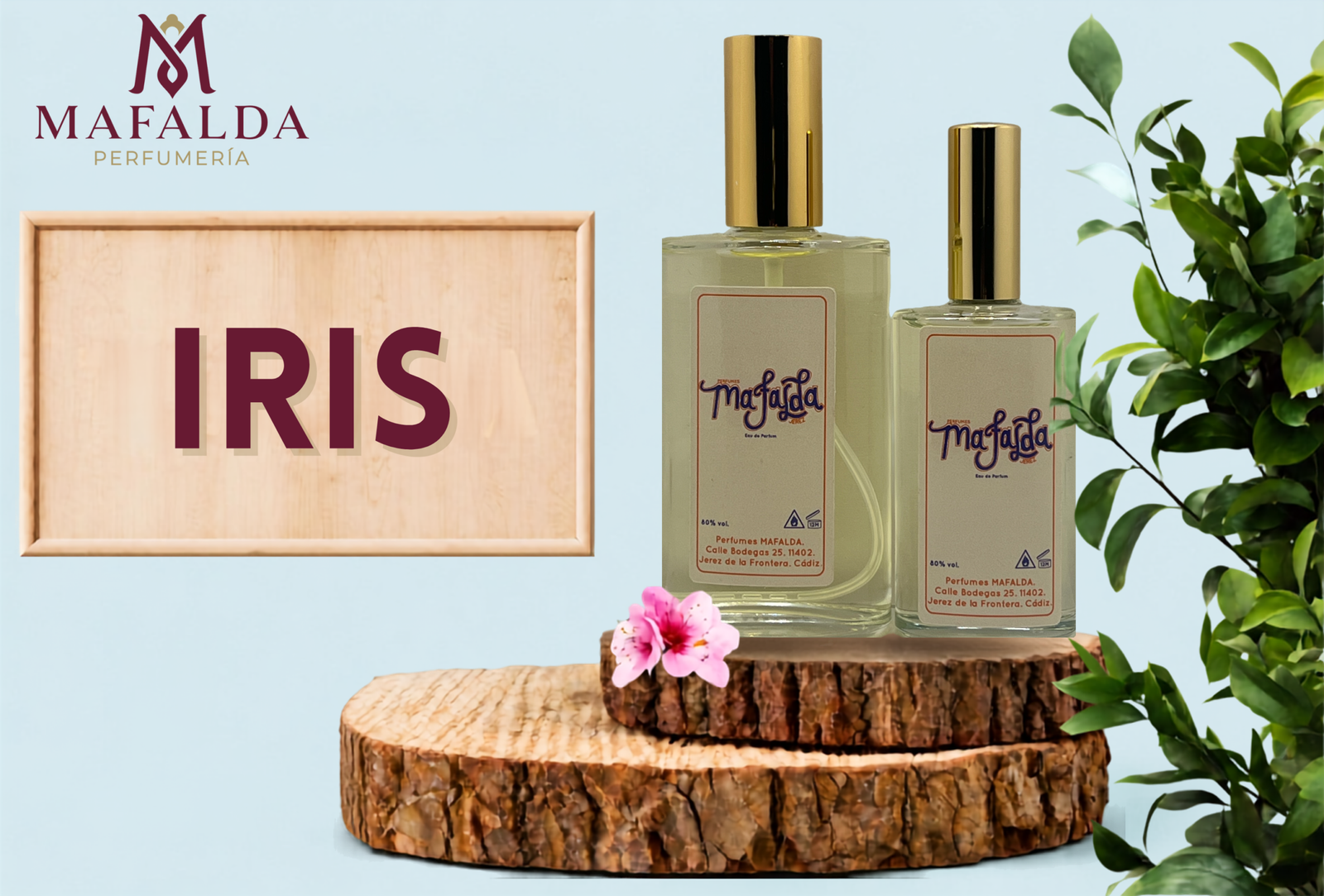 Iris es una fragancia Almizcle Floral Amaderada para mujer
